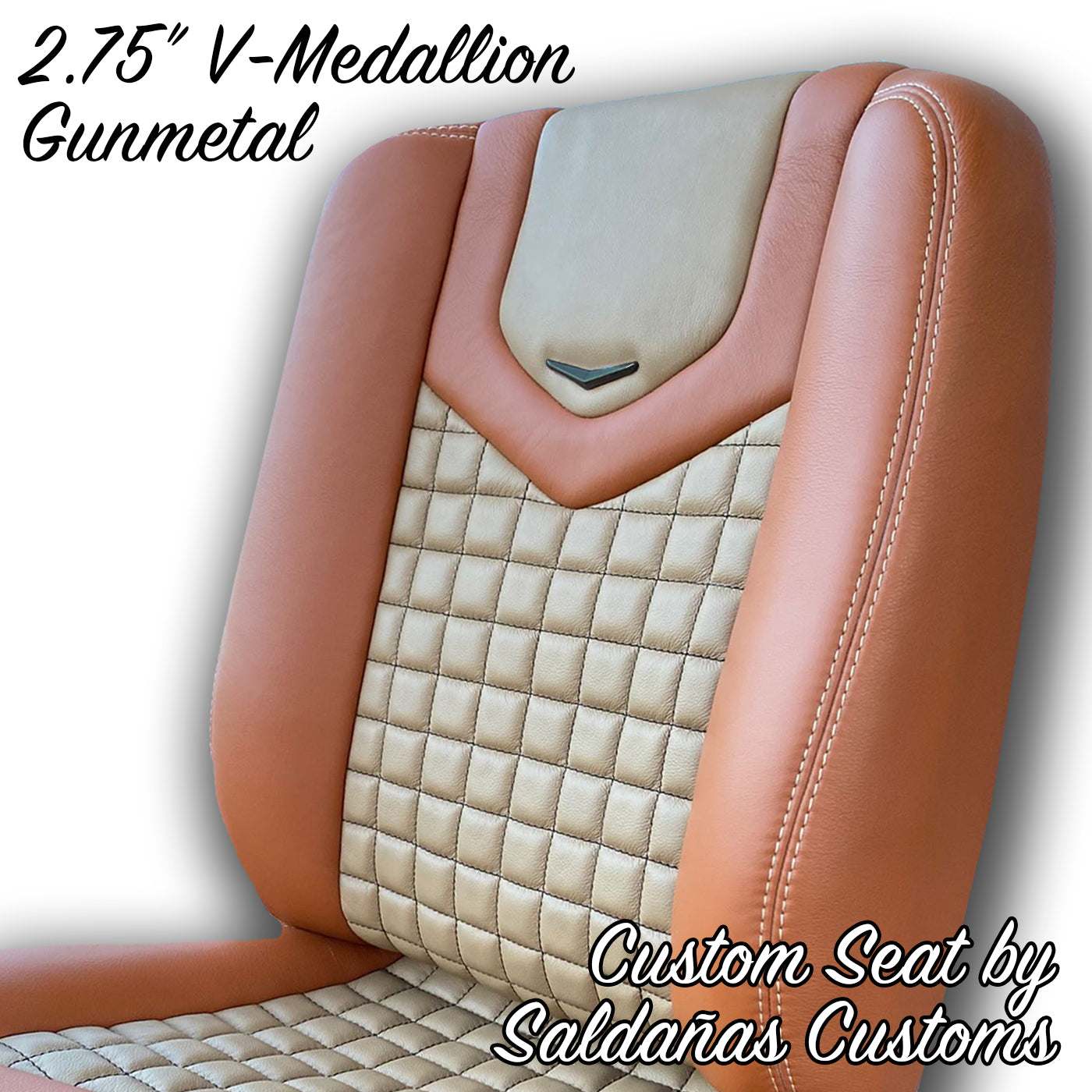 2.75" V-Medallion - Gunmetal - NEW FOR 2025!