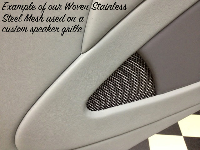 Woven Stainless Steel Mesh Sheet - 0.028" Wire Diameter