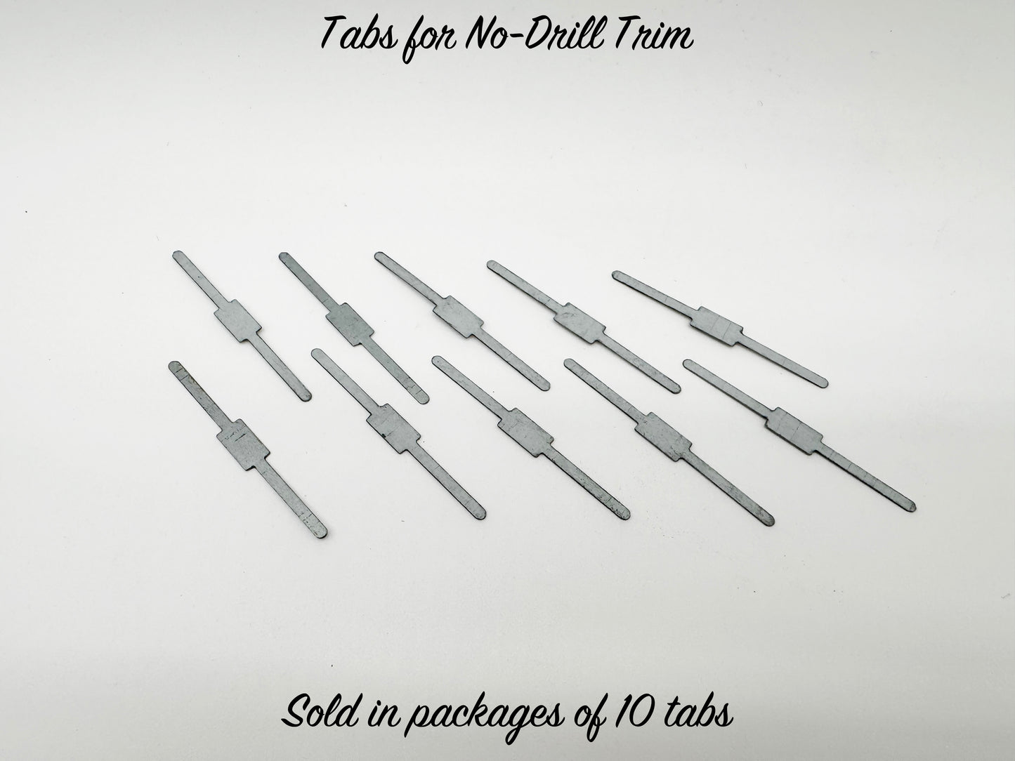 Tabs for No-Drill Aluminum Trim - Sold in packs of 10