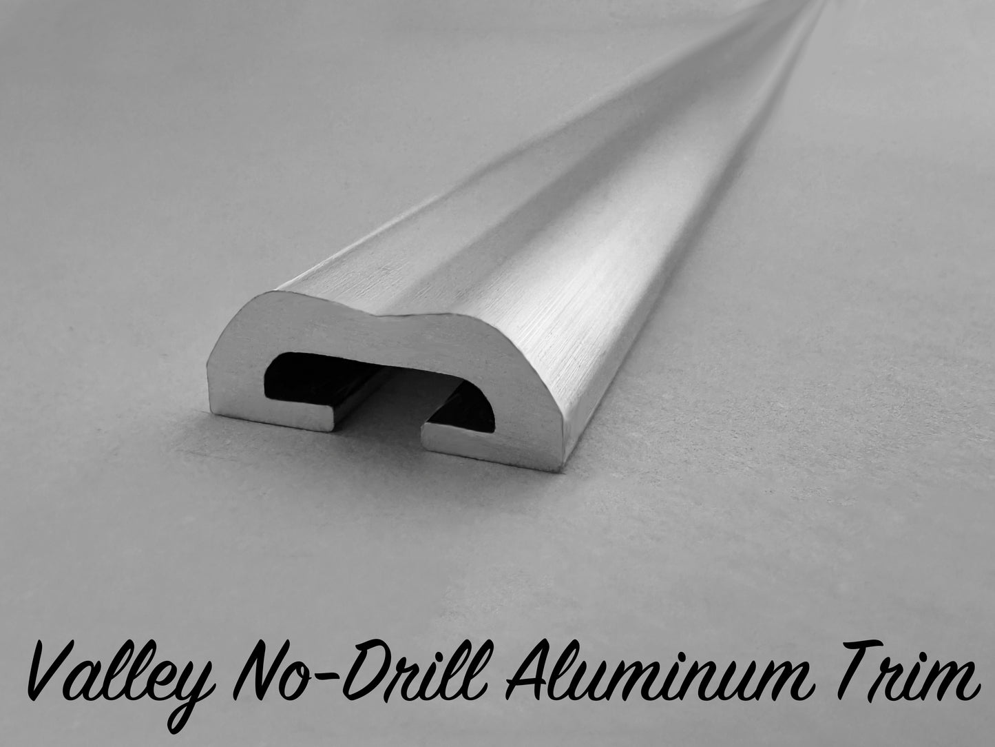 Valley No-Drill Aluminum Trim - 72" Strip