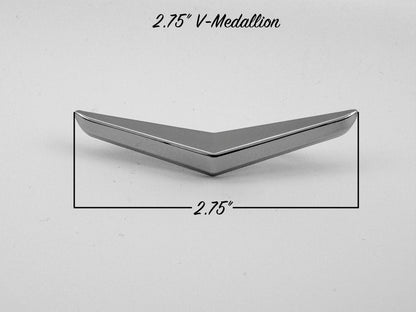 2.75" V-Medallion - Chrome