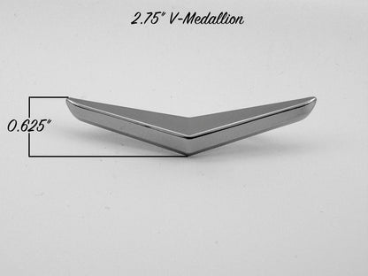 2.75" V-Medallion - Chrome