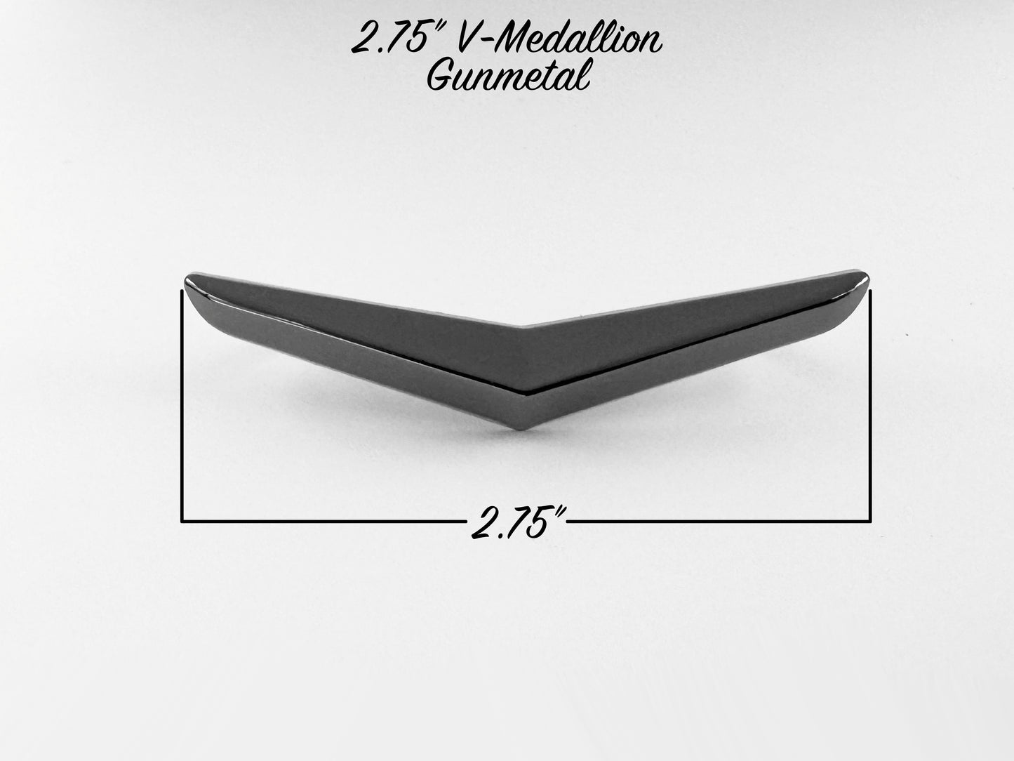 2.75" V-Medallion - Gunmetal - NEW FOR 2025!