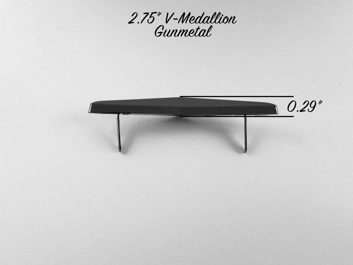 2.75" V-Medallion - Gunmetal - NEW FOR 2025!