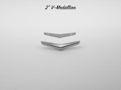 2" V-Medallion - Chrome