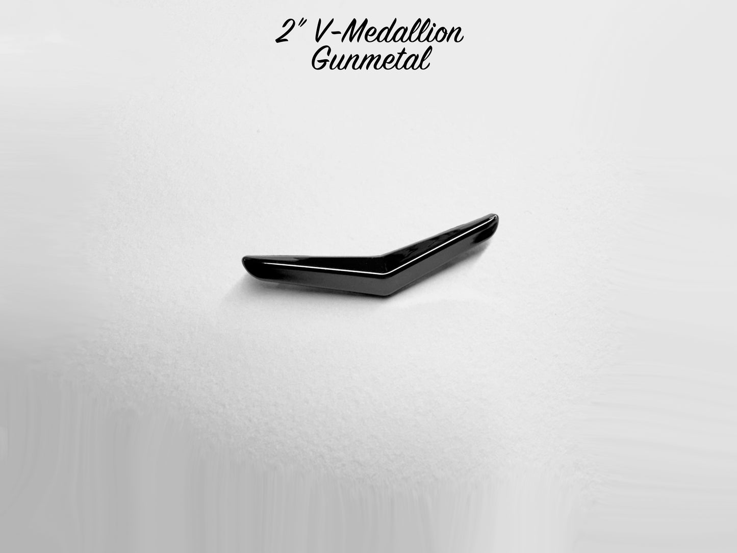 10-Pack of 2" V-Medallions - GUNMETAL - LIMITED AVAILABILITY DEEP DISCOUNT
