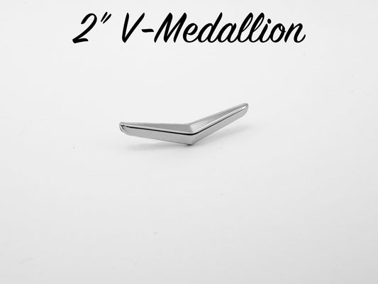 2" V-Medallion - Chrome