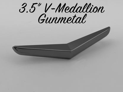 3.5" V-Medallion - Gunmetal