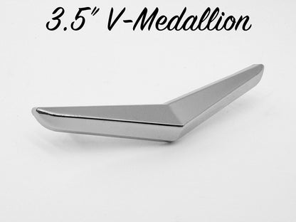 3.5" V-Medallion - Chrome