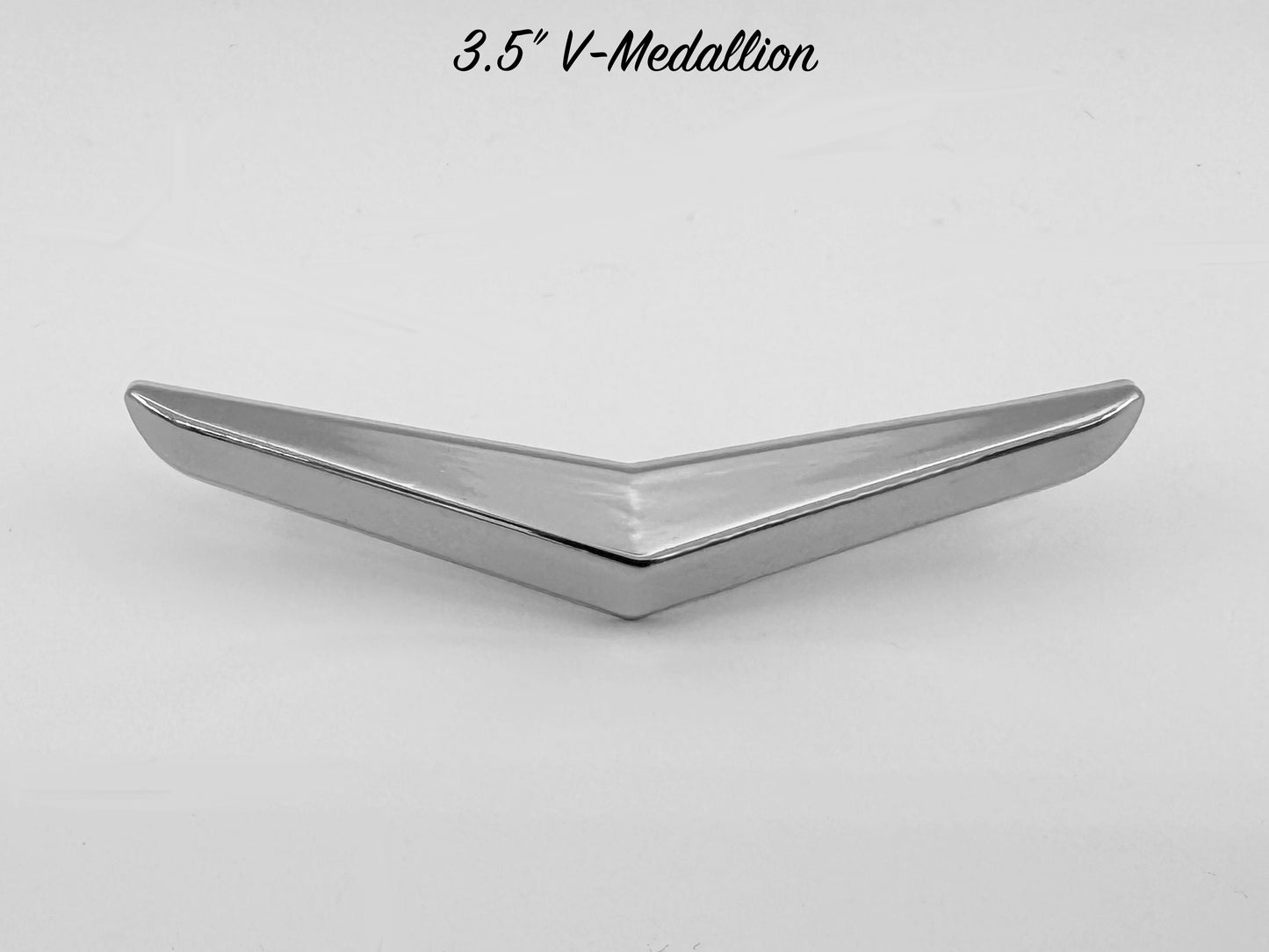 3.5" V-Medallion - Chrome