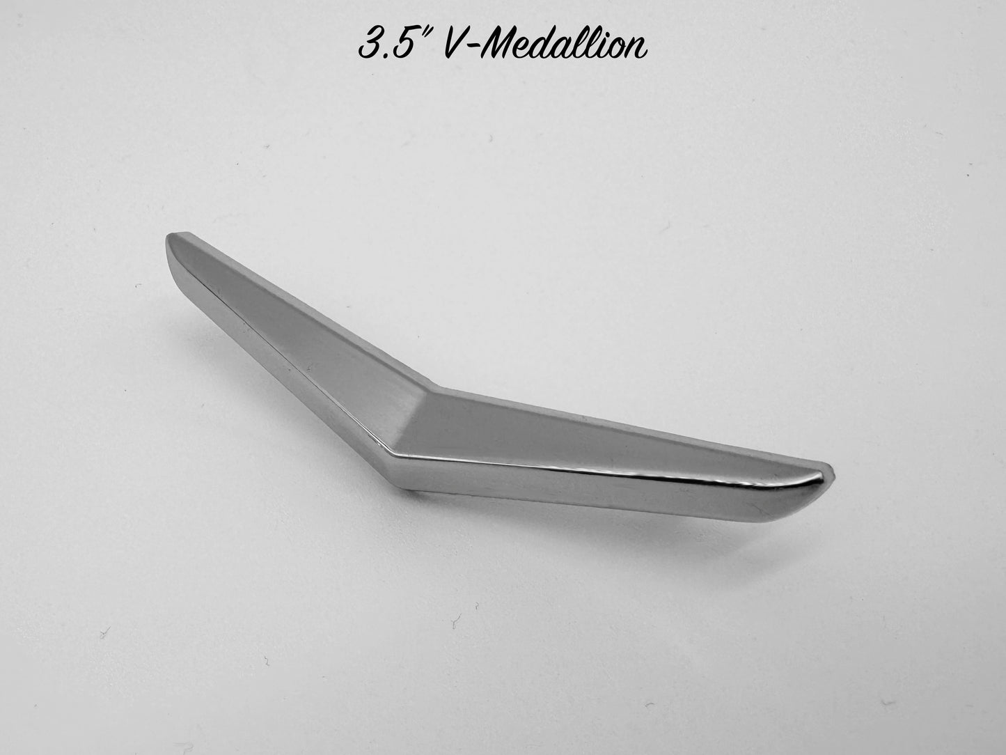 3.5" V-Medallion - Chrome