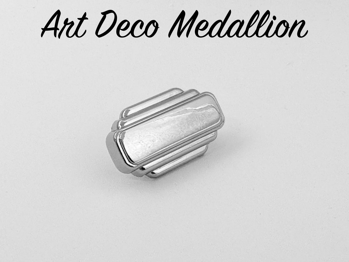 Art Deco Medallion - Chrome