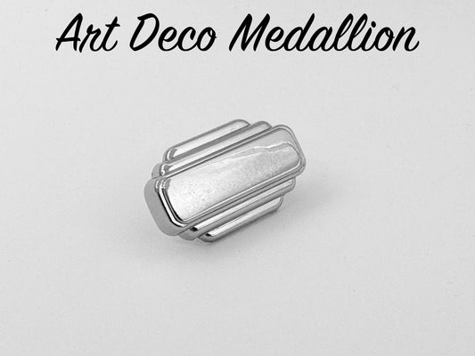 Art Deco Medallion - Chrome