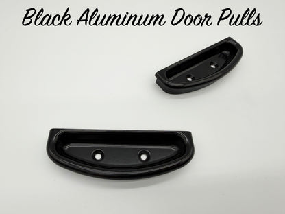 Black Billet Aluminum Door Pulls - Pair