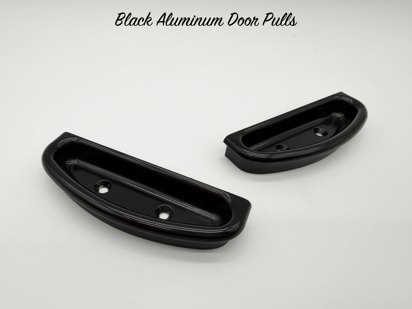 Black Billet Aluminum Door Pulls - Pair