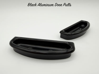 Black Billet Aluminum Door Pulls - Pair