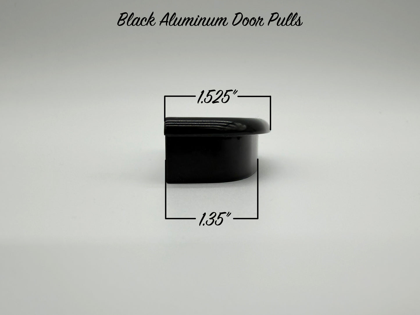 Black Billet Aluminum Door Pulls - Pair