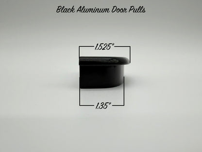 Black Billet Aluminum Door Pulls - Pair