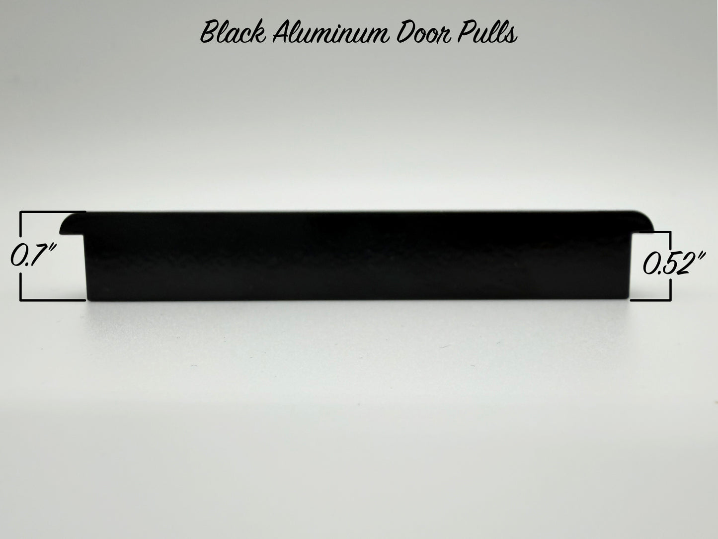 Black Billet Aluminum Door Pulls - Pair