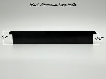 Black Billet Aluminum Door Pulls - Pair