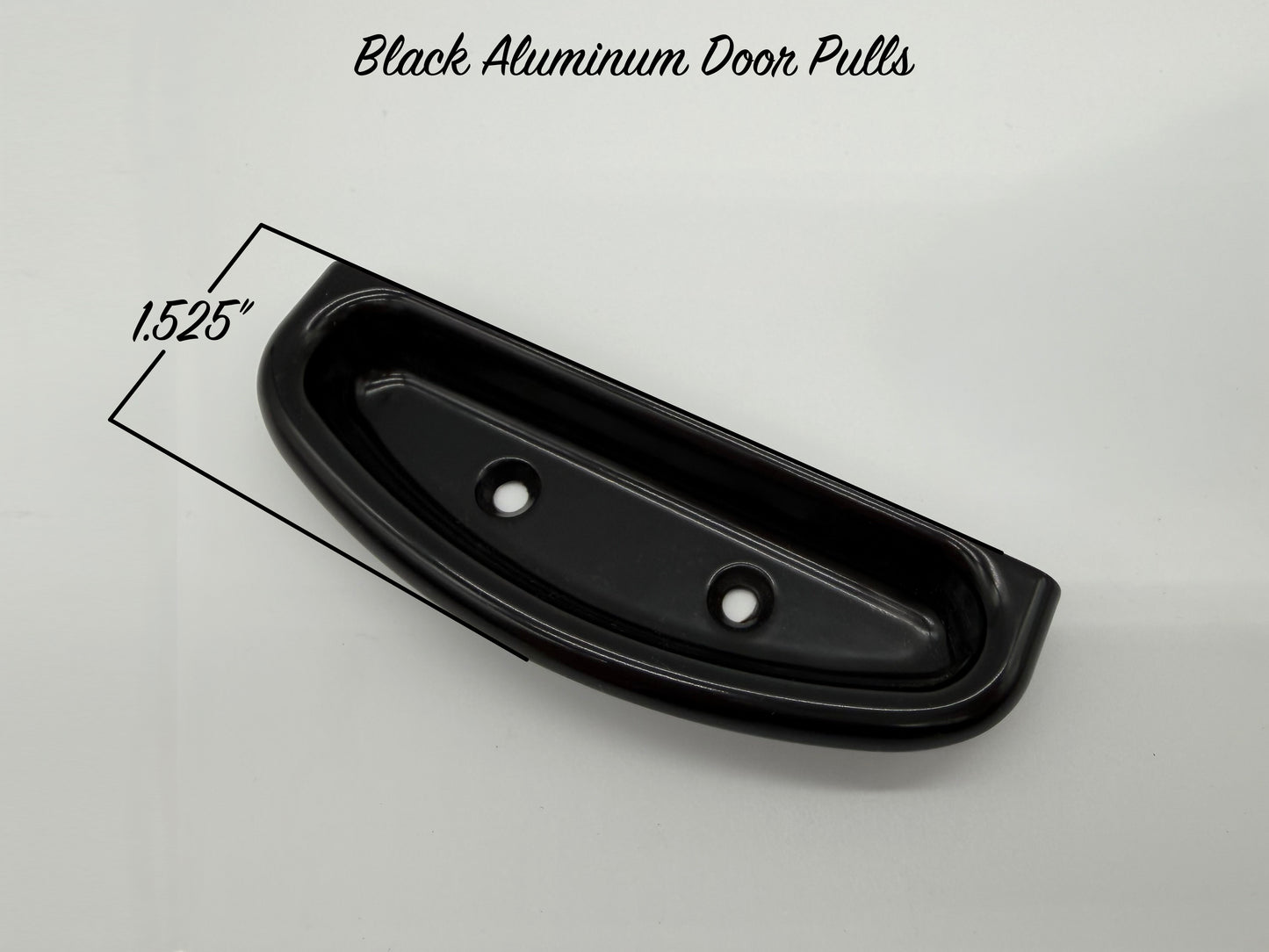 Black Billet Aluminum Door Pulls - Pair