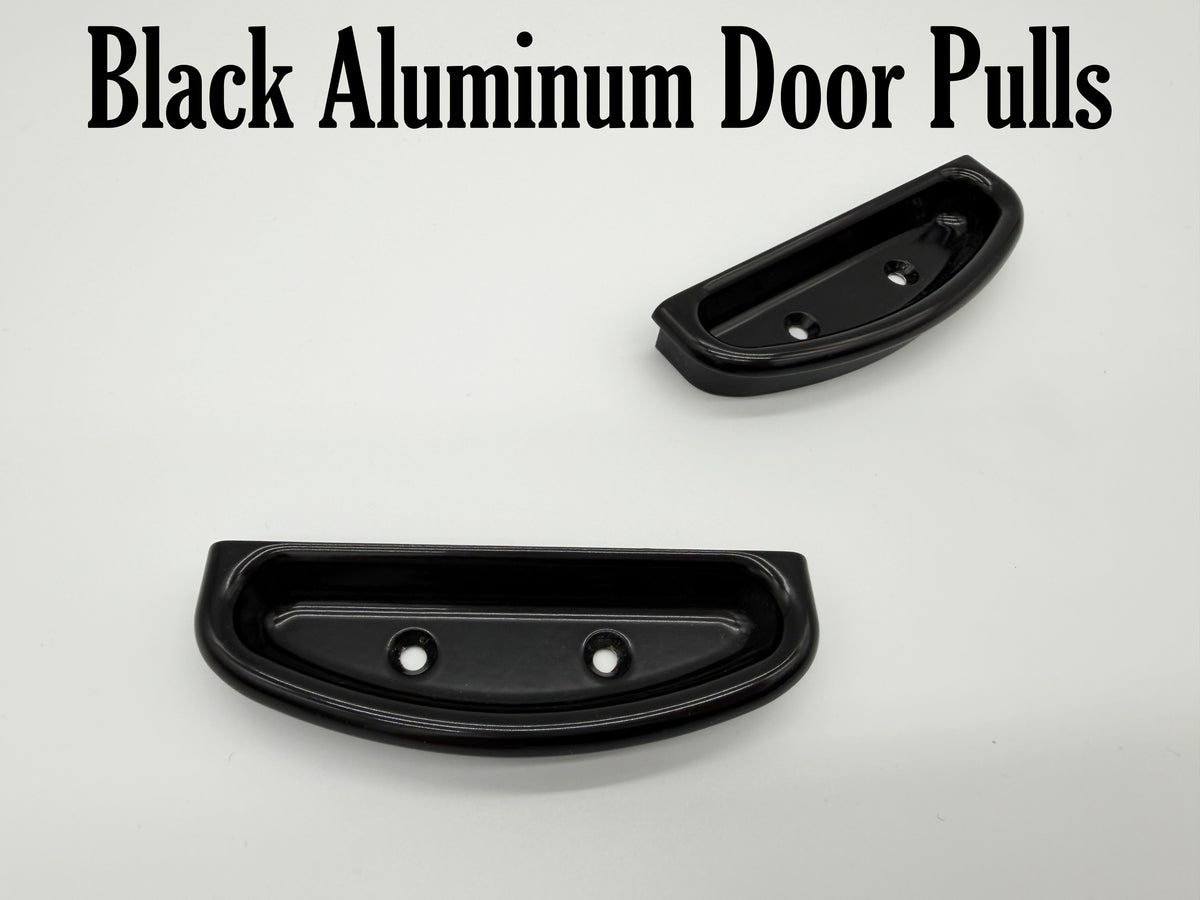 Black Billet Aluminum Door Pulls - Pair