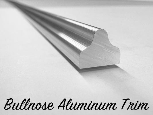 Bullnose Aluminum Trim - 72" Strip