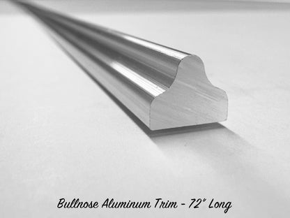 Bullnose Aluminum Trim - 72" Strip