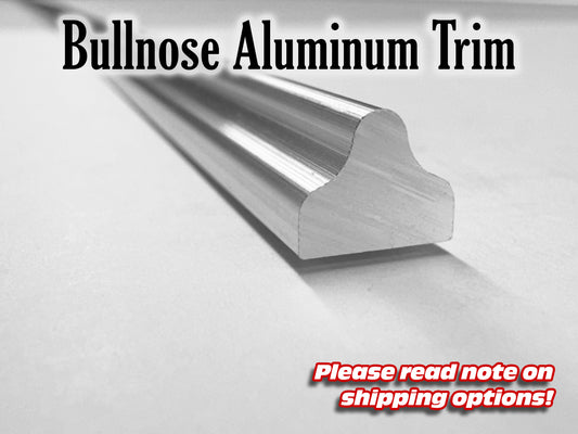 Bullnose Aluminum Trim - 72" Strip