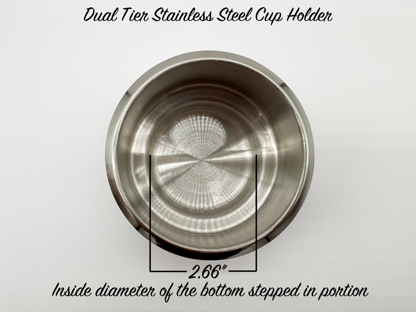 Dual Tier Stainless Steel Cup Holder