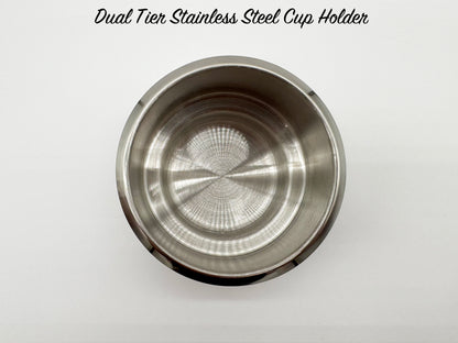 Dual Tier Stainless Steel Cup Holder