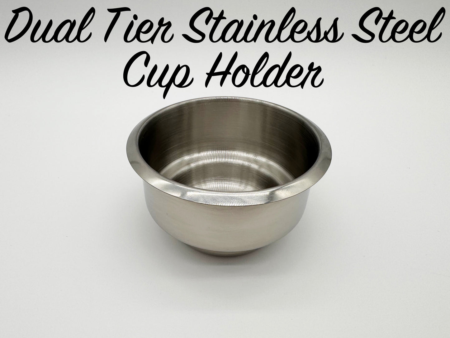 Dual Tier Stainless Steel Cup Holder