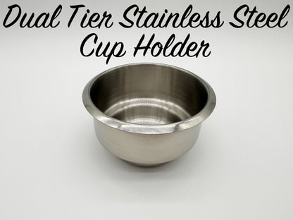 Dual Tier Stainless Steel Cup Holder