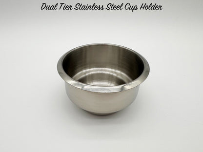 Dual Tier Stainless Steel Cup Holder