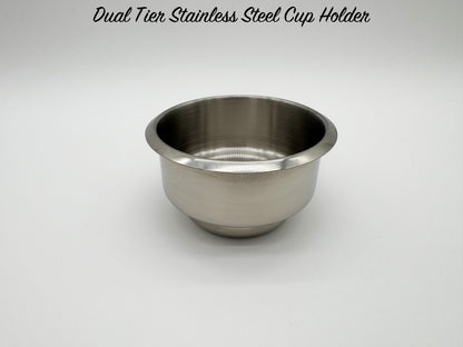 Dual Tier Stainless Steel Cup Holder