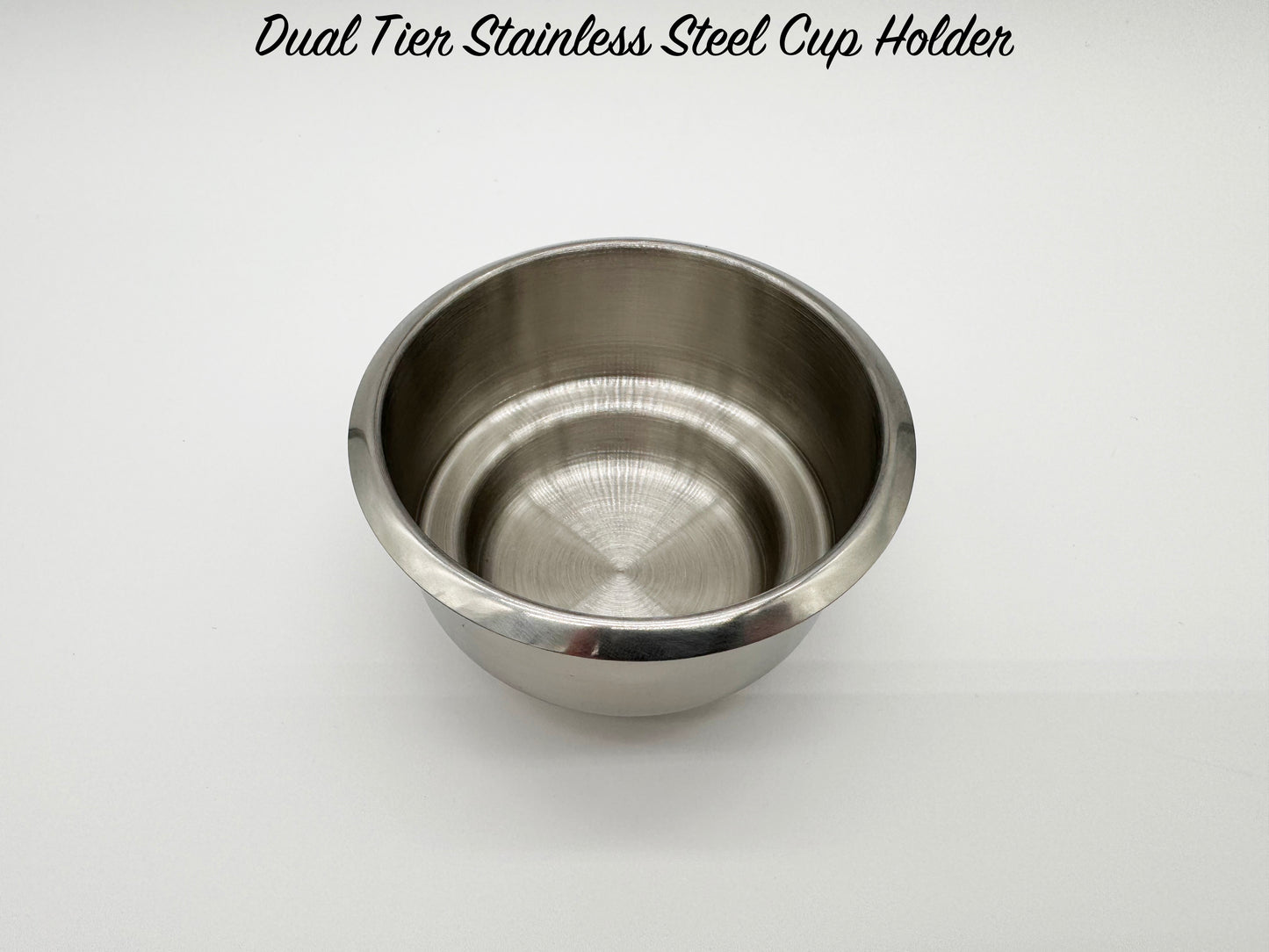 Dual Tier Stainless Steel Cup Holder