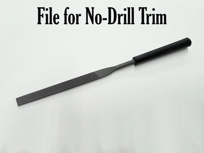 File for No-Drill Aluminum Trim