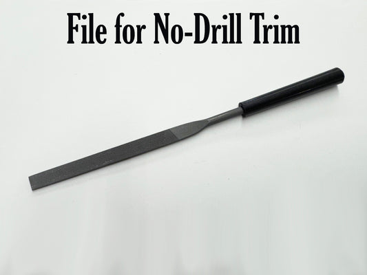 File for No-Drill Aluminum Trim