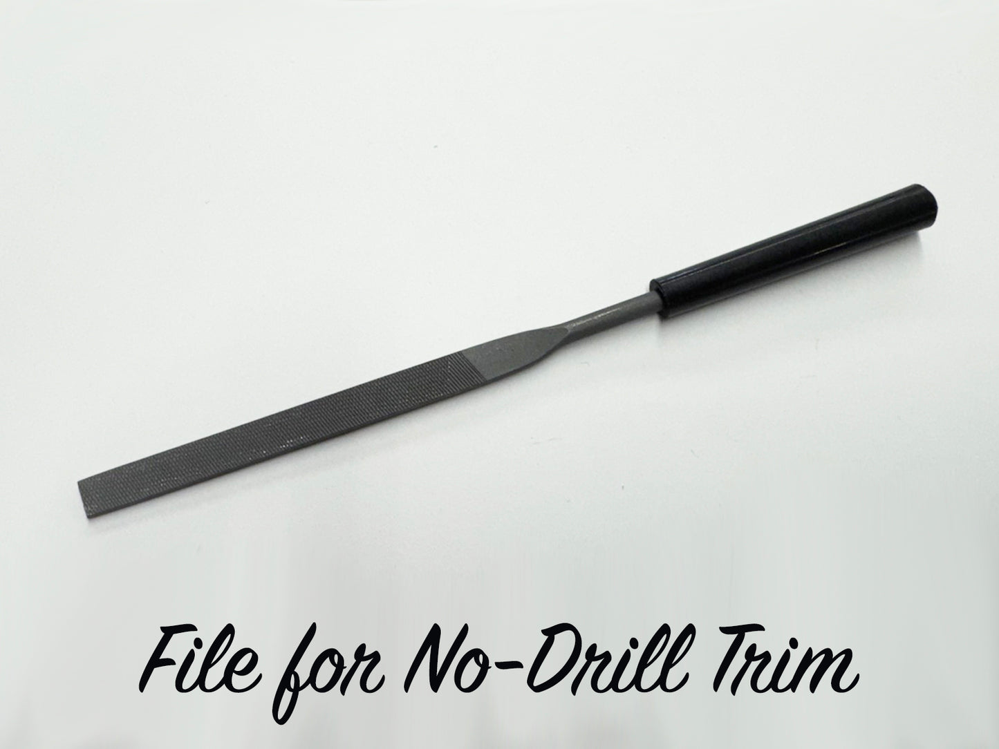 File for No-Drill Aluminum Trim