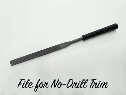 File for No-Drill Aluminum Trim