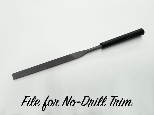 File for No-Drill Aluminum Trim