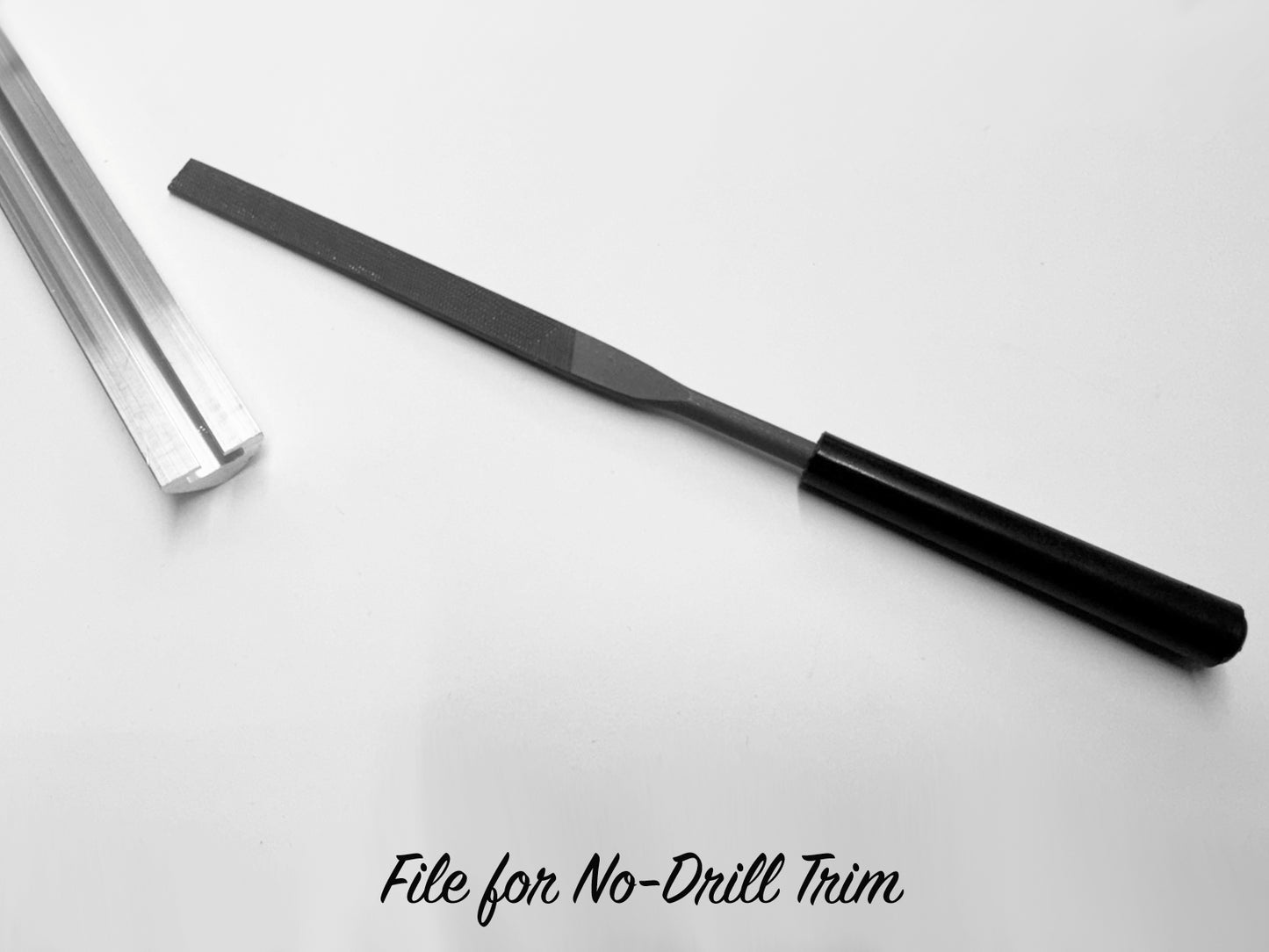File for No-Drill Aluminum Trim