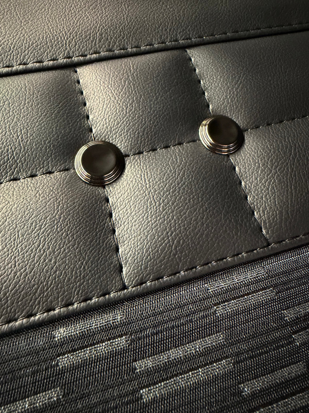 Art Deco Button - Gunmetal