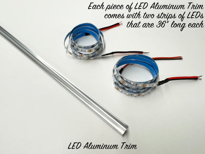 LED Aluminum Trim - 72" Strip