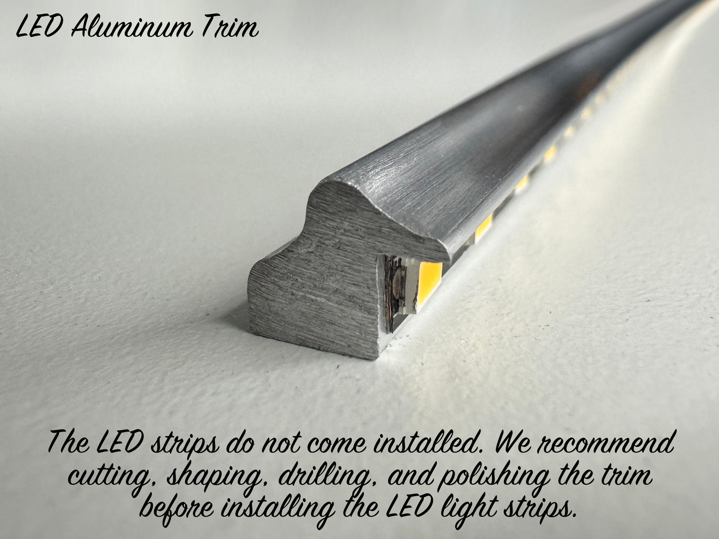 LED Aluminum Trim - 72" Strip