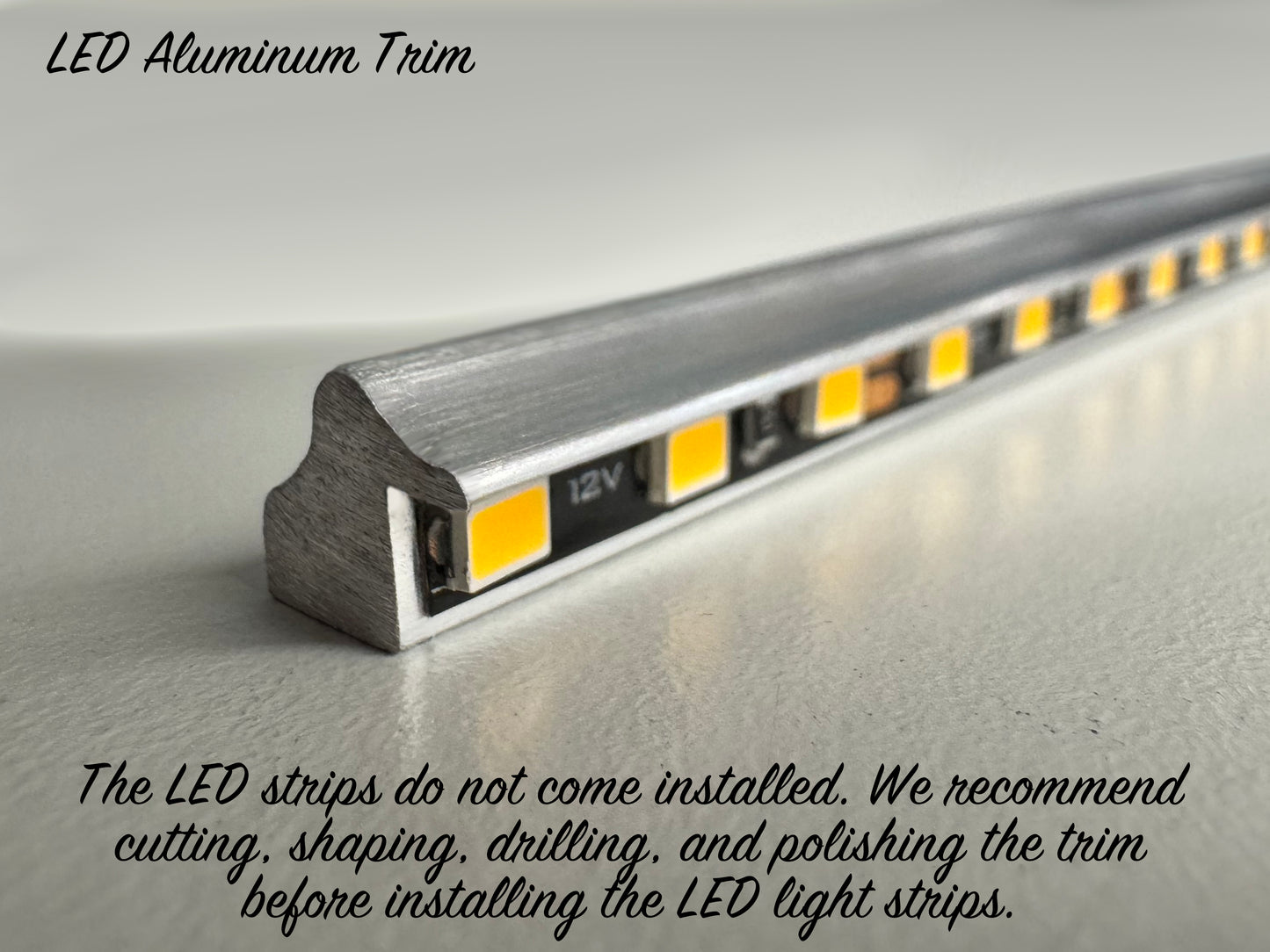 LED Aluminum Trim - 72" Strip
