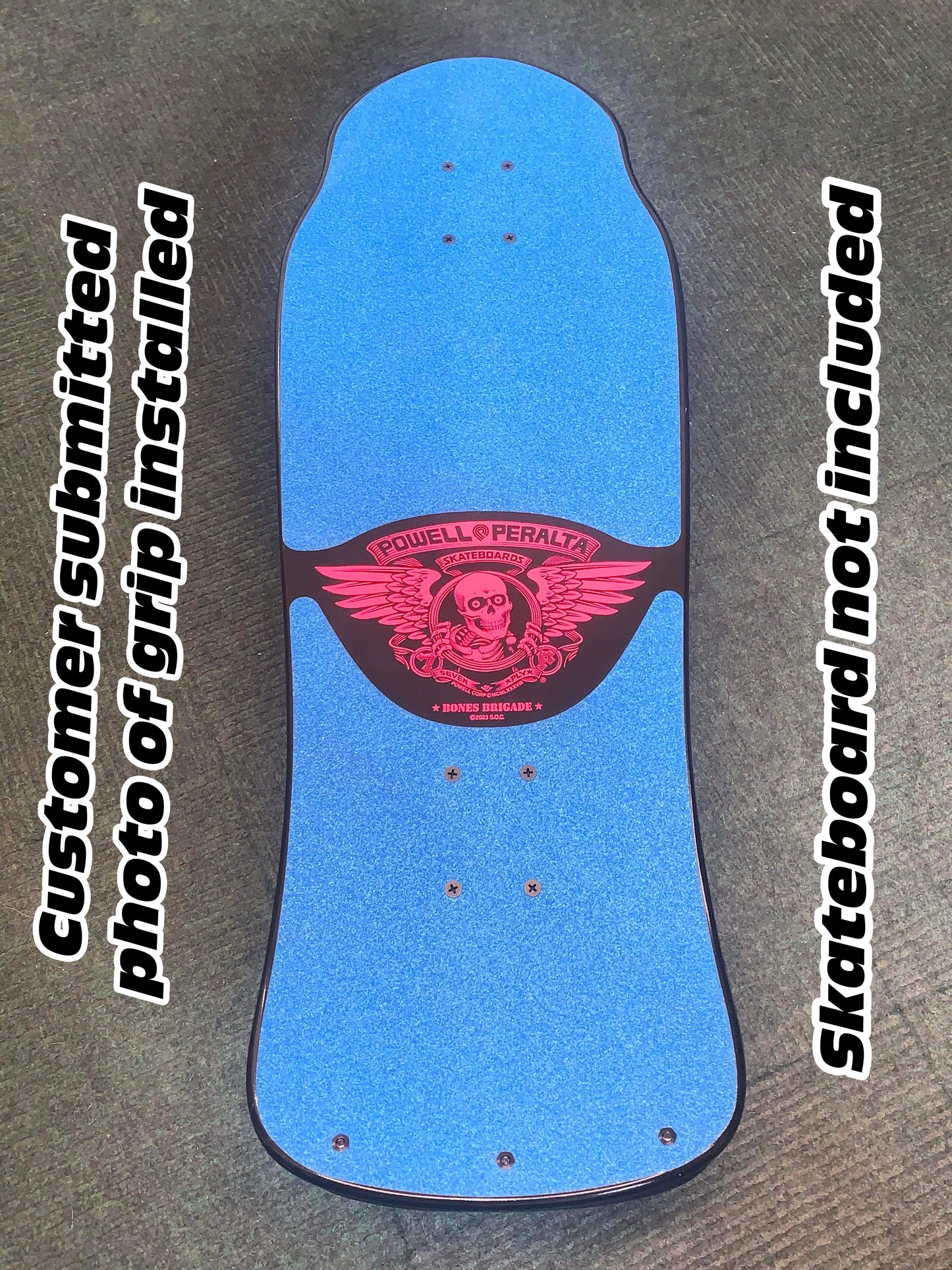 Grip Tape for Powell Peralta Mike McGill "Bottlenose" Reissue Deck with RIPPER Top Graphic