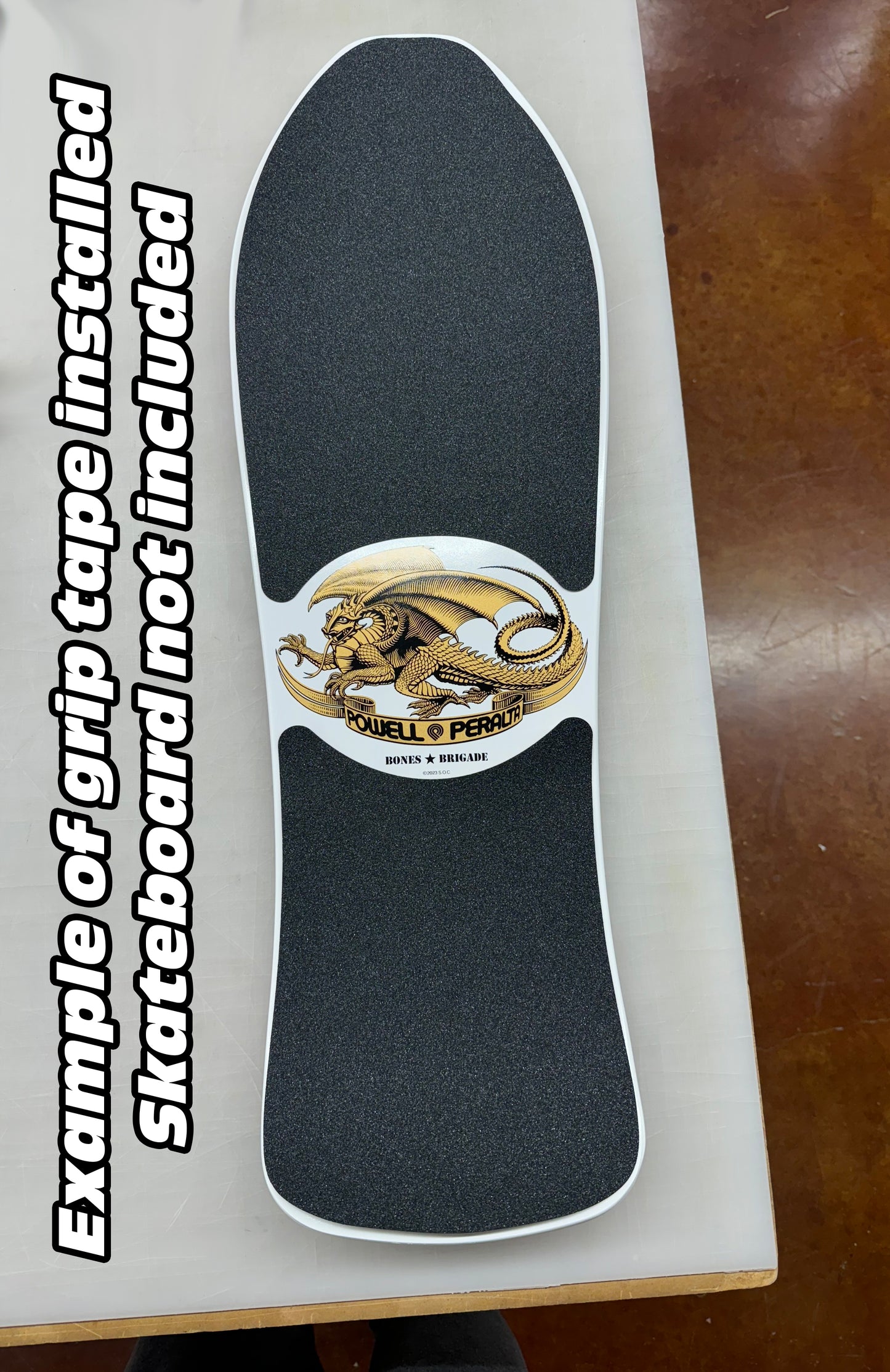 Grip Tape for Powell Peralta Mike McGill "Spoon Nose" Reissue Deck with DRAGON Top Graphic