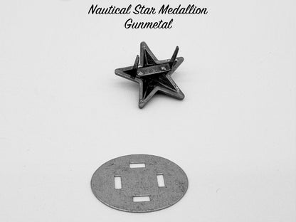 Nautical Star Medallion - Gunmetal