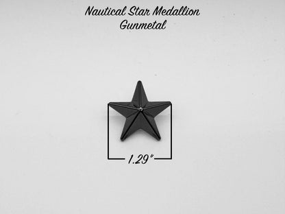 Nautical Star Medallion - Gunmetal